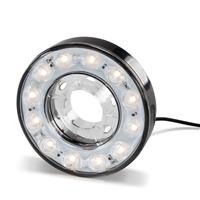 Anneau 12x led 10 cm blanc chaud 12 VDC, 5m de cble, pour pompe solaire avec systme batterie proBatt