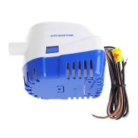 Pompe submersible type vide cale 12V 2500 l/h maxi automatique, interrupteur niveau bas intgr