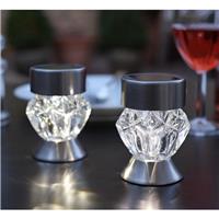 Balise ou lampe solaire verre Crystal, Lot de 4                                 