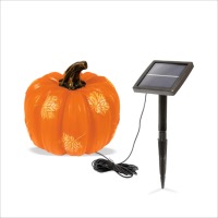 Citrouille lumineuse solaire 16 cm                                              