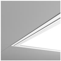 Plafonnier carré led 60 cm ultra slim, 3 modes de fixation, 3300 lm blanc neutre