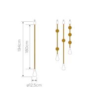 Suspension ampoule solaire sans fil Simona                                      