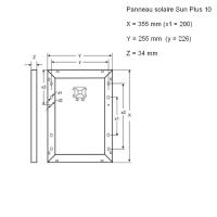 Panneau solaire polycristallin 10 Wc                                            