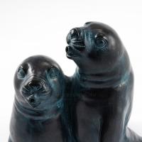 Sujet cracheur phoques Paula et Paul