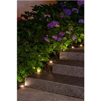 Guirlande solaire balisage clairante 10 piquets led blanc                      