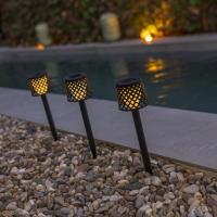 Balise solaire Gretita noire, pack de 4 balises                                 