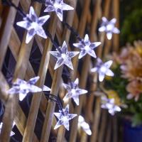 Guirlande solaire Bright Star avec 50 toiles leds blanc froid                  