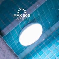 Disque piscine lumineux RGB rechargeable Papaya 12 cm                           