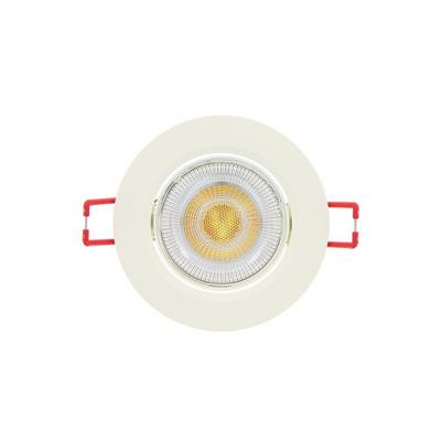 Spot led encastrable, orientable, rond 86 mm, 345 lm blanc chaud                