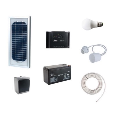 Kit éclairage intérieur solaire 5W                                              