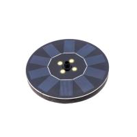 Fontaine solaire disque flottant 130l/h éclairage blanc chaud                   