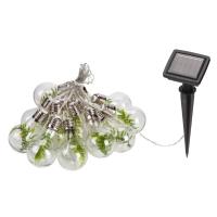 Guirlande solaire 15 Ampoules de 6 leds avec décors nature                      