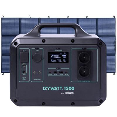 Kit complet autonome avec batterie Lithium 2400 W et panneau solaire pliant 400W