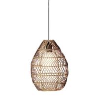 Suspension solaire rsine tresse beige et brun 25 lumens                       