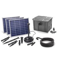 Kit pompe solaire bassin avec filtre gros débit Premium 5000L-150W Substitution 