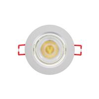 Spot led encastrable, orientable, rond 86 mm, 345 lm blanc chaud                