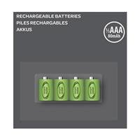 Pack 4 x batterie rechargeable 1,2 V NiMh 1/3 AAA 80 mAh                        