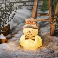 Bonhomme de neige solaire lumineux                                              