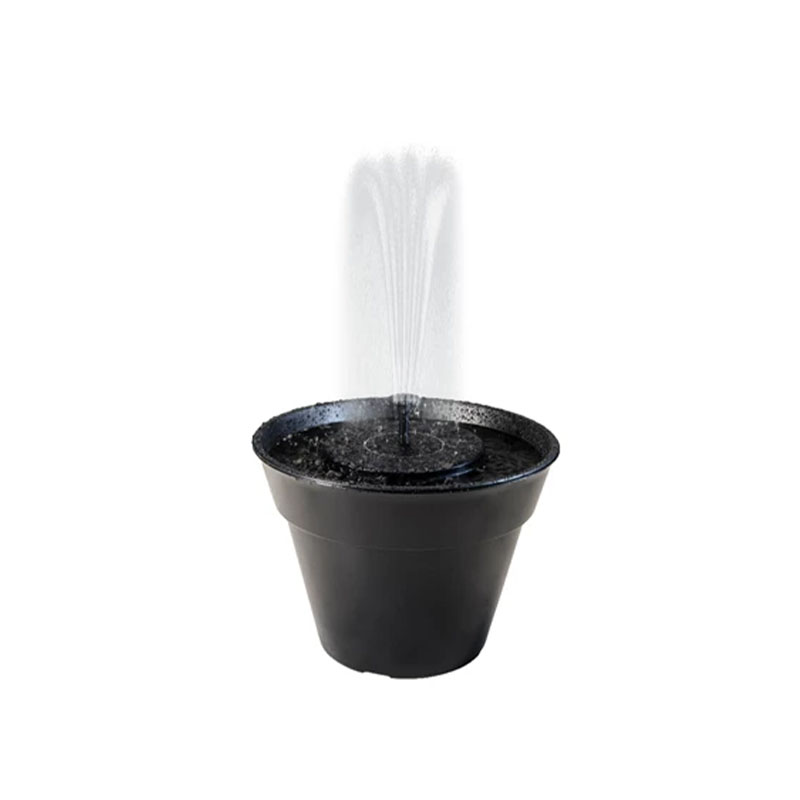 Fontaine solaire 350 l/h et cache-pot                                           