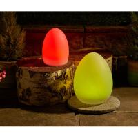 Lot de 2 x lampe solaire et USB Oval multicolore 20 et 30 cm                    