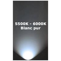 Eclairage solaire extérieur intelligent, panneau 8W intégré, led 960 lumens blanc froid