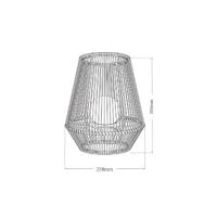 Lampe solaire décorative boule perlée H 30 cm                                   